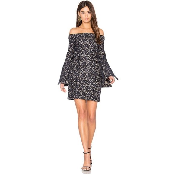 KEEPSAKE Too Soon Mini Navy Dress - Picture 1 of 8